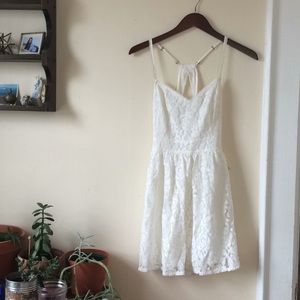 Abercrombie & Fitch White Lace Mini Dress.